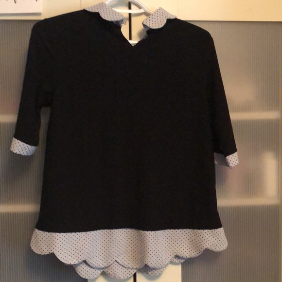 Polka Dot Collared Shirt - Picture 2 of 2